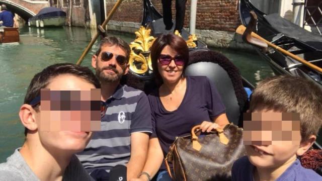 Imagen de la familia asesinada en Italia por el menor de 17 años.