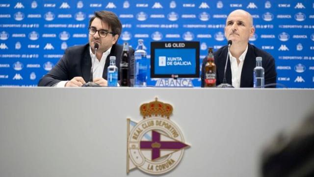 Massimo Benassi y Fernando Soriano en una rueda de prensa en junio de 2024