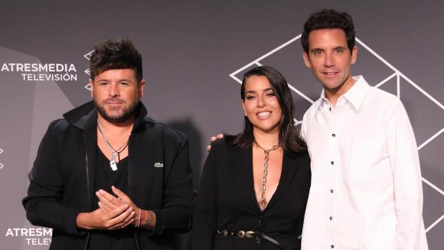 Pablo López, Ruth Lorenzo y Mika, en el FesTVal de Vitoria.