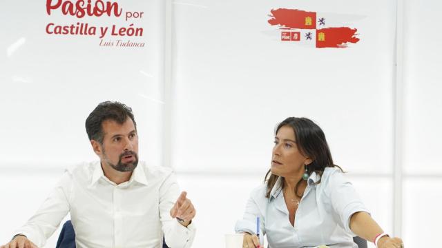 Luis Tudanca y Ana Sánchez en la Comisión Ejecutiva autonómica del PSOECyL