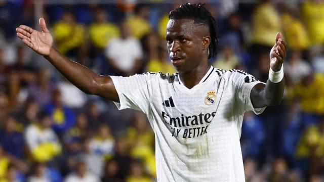 Vinicius, durante el partido de Liga ante la UD Las Palmas.