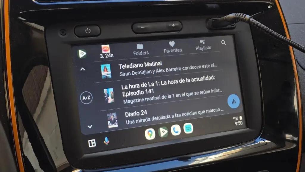 Interfaz de Spotify en Android Auto