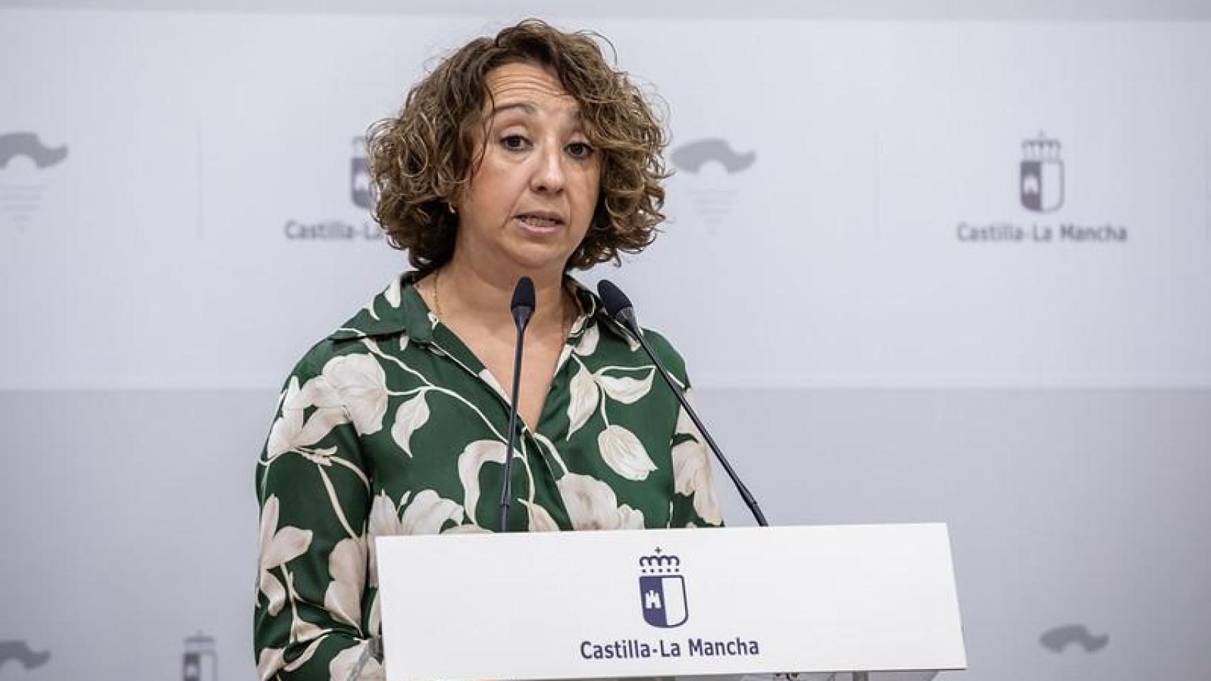 La directora general de Empleo, Elena García Zalve, en rueda de prensa.