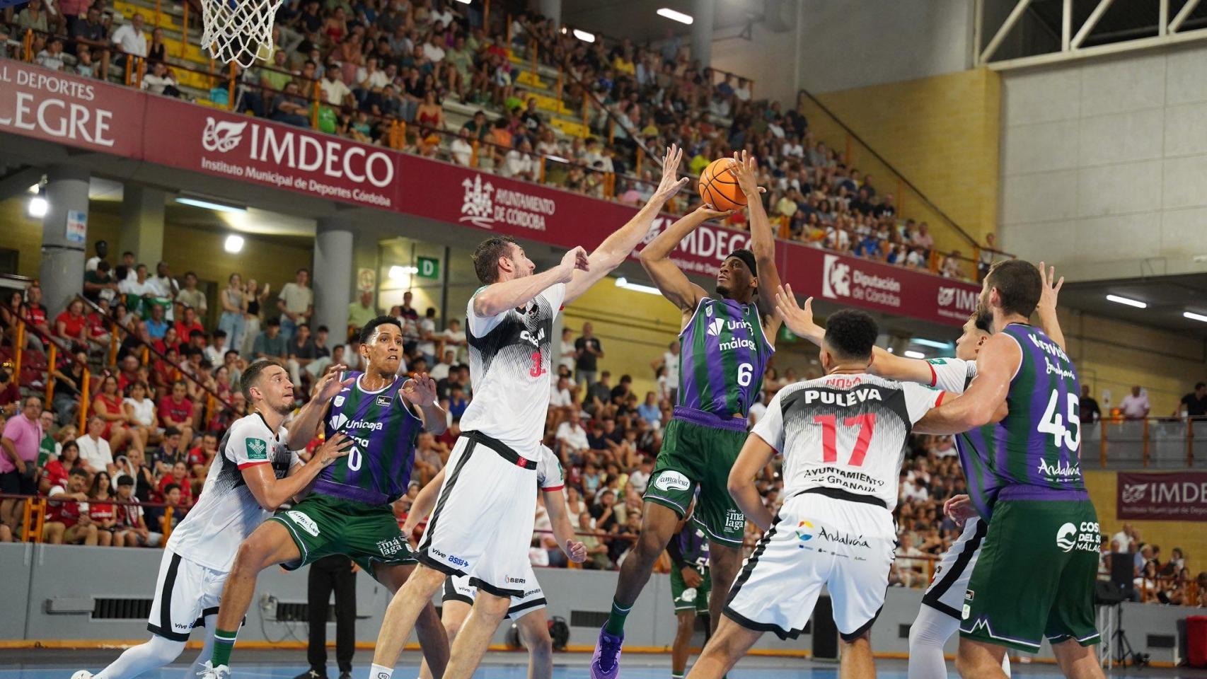 Instante del Unicaja vs. Coviran Granada de la Copa Andalucía de baloncesto