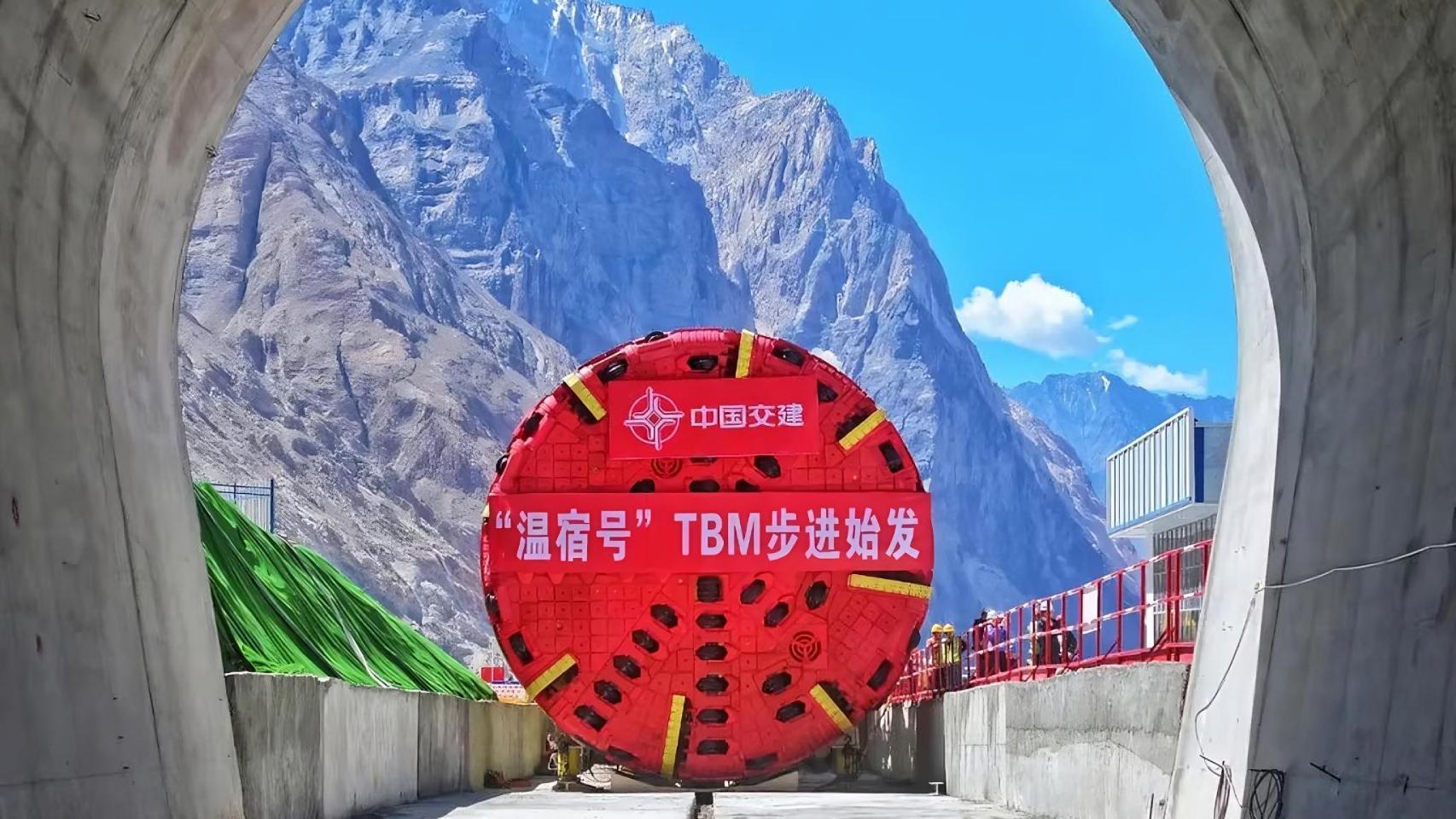 Una de las tuneladoras fabricadas en China