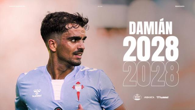 Damián Rodríguez, jugador del Celta de Vigo.