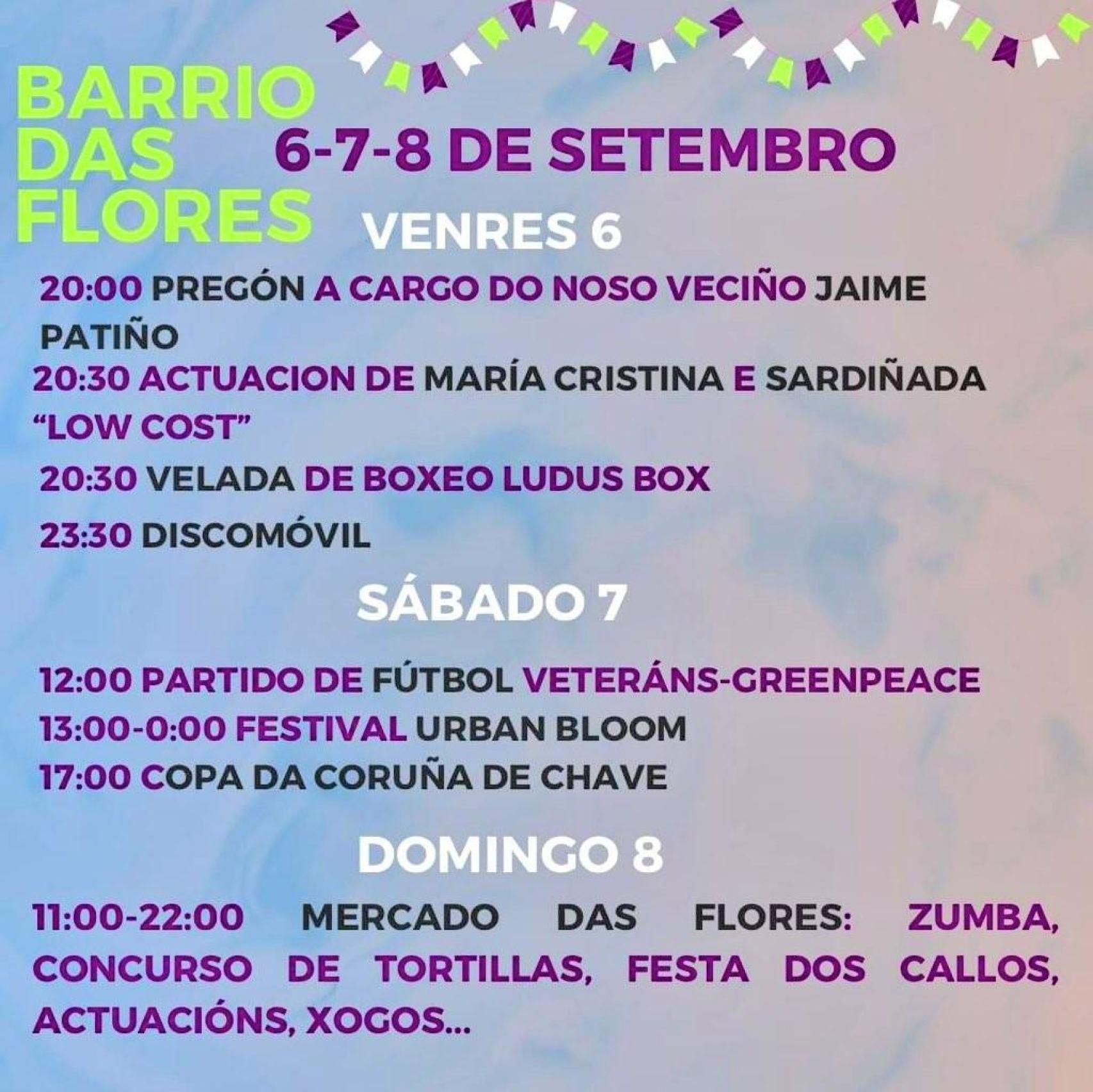 Programación Mercado das Flores en A Coruña