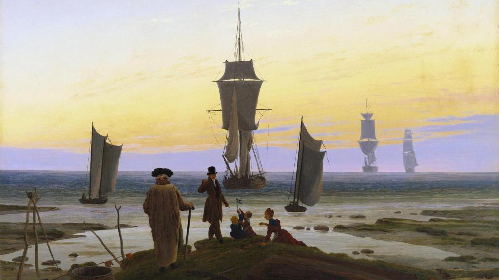 Caspar David Friedrich: 'Die Lebensstufen' ('Etapas de la vida'), h. 1834. Museum der bildenden Künste, Leipzig