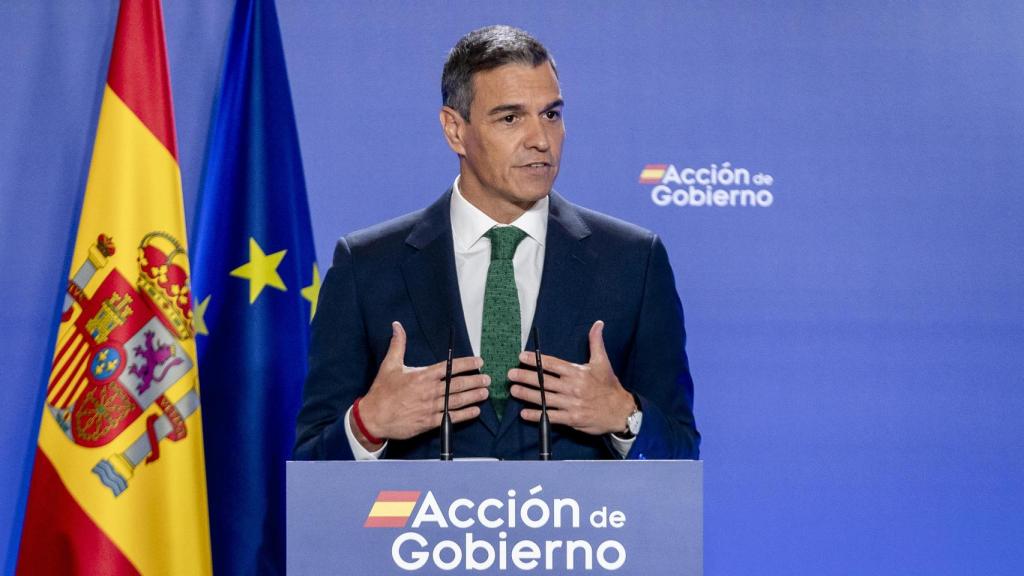 El presidente del Gobierno, Pedro Sánchez, durante la inauguración del curso político.