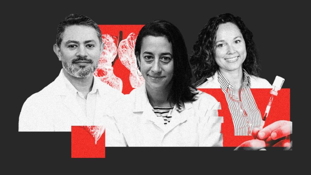 De izquierda a derecha: Fabio Franco, Marta Doménech y María de Miguel.