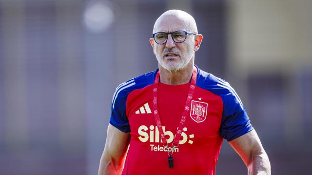 Luis de la Fuente, en la Ciudad del Fútbol de Las Rozas