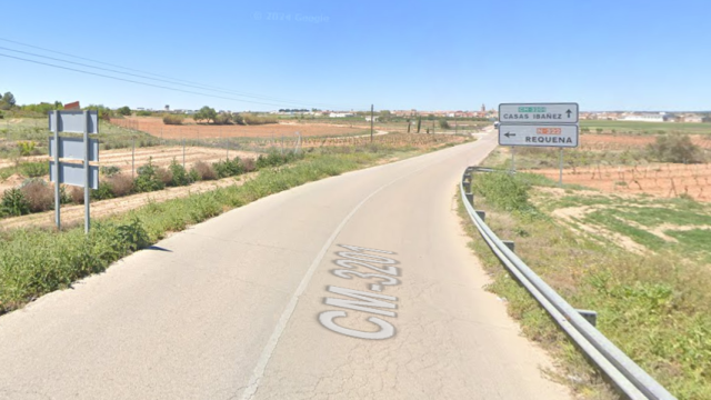 CM-3201 en Casas Ibáñez (Albacete). Foto: Google Maps.