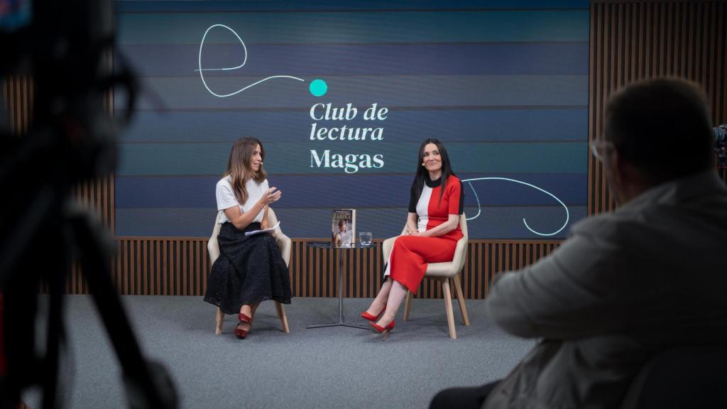 Cruz Sánchez de Lara y Ana Núñez-Milara, durante la charla.