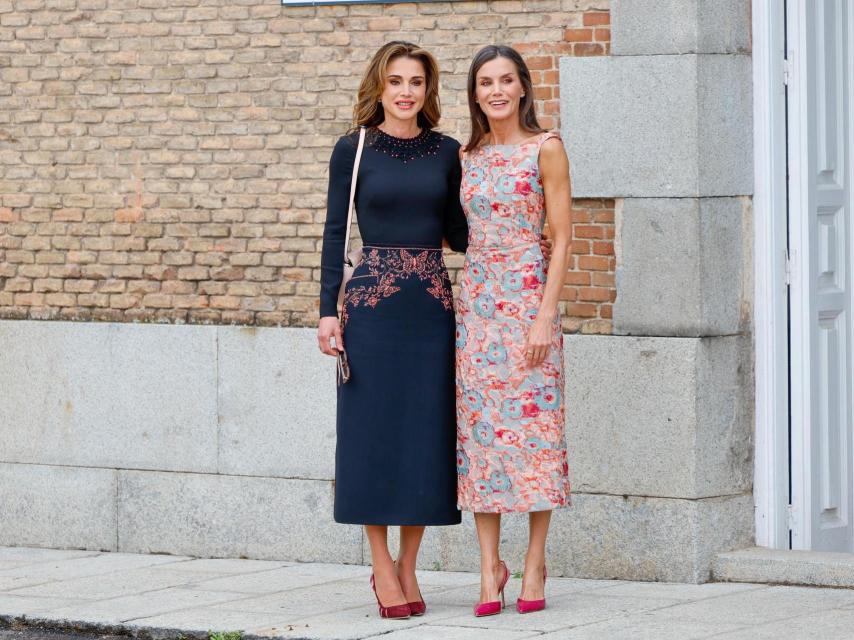 Letizia y Rania, en su último encuentro, en junio de 2023.