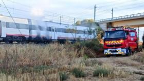 Un tren se incendia en Pozaldez y 25 personas tienen que ser evacuadas