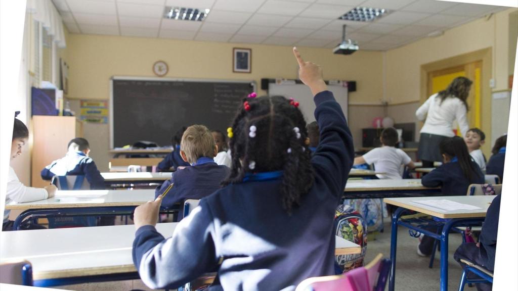 Niños durante las clases. EP