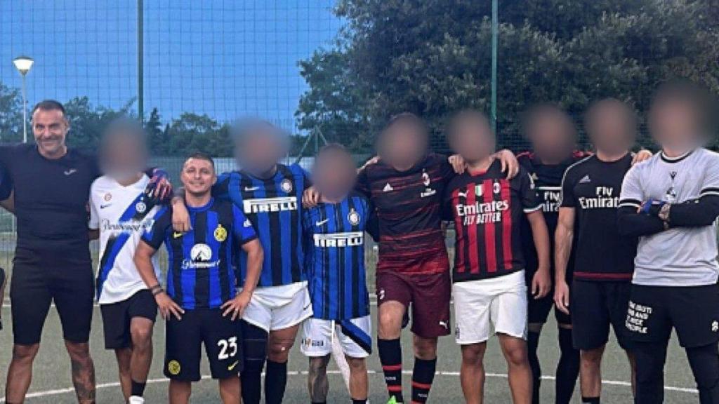 Beretta y Belloco, en el 'partidillo' de fútbol que jugaron poco antes del asesinato