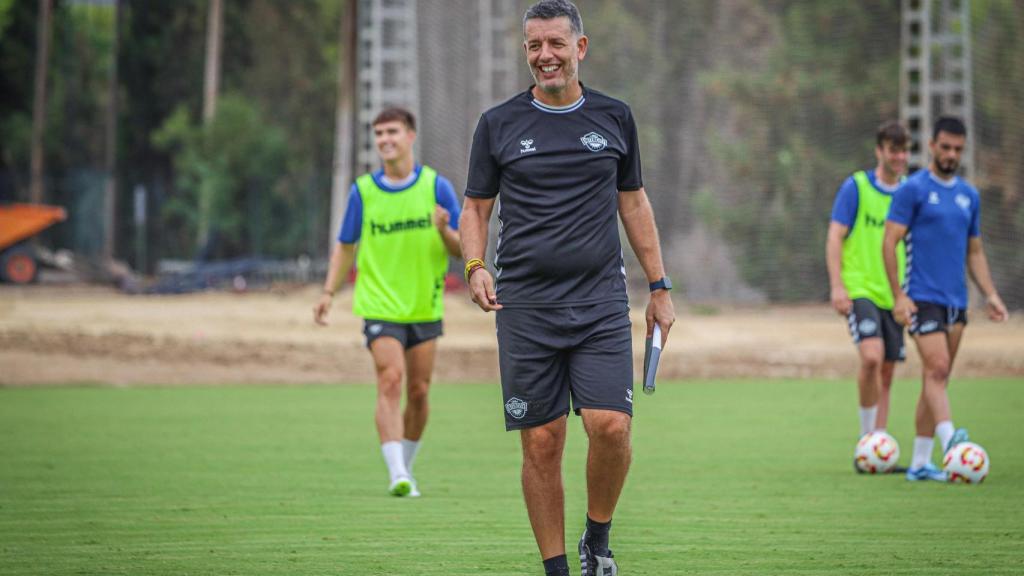 Alejandro Sandroni en un entrenamiento.