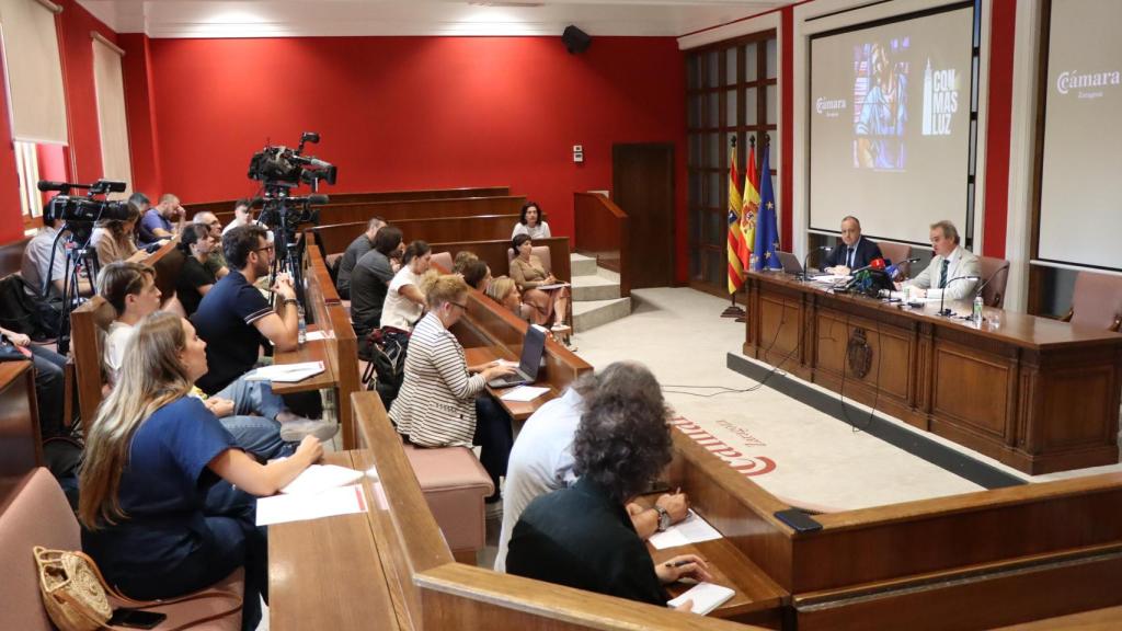 Jorge Villarroya en rueda de prensa.