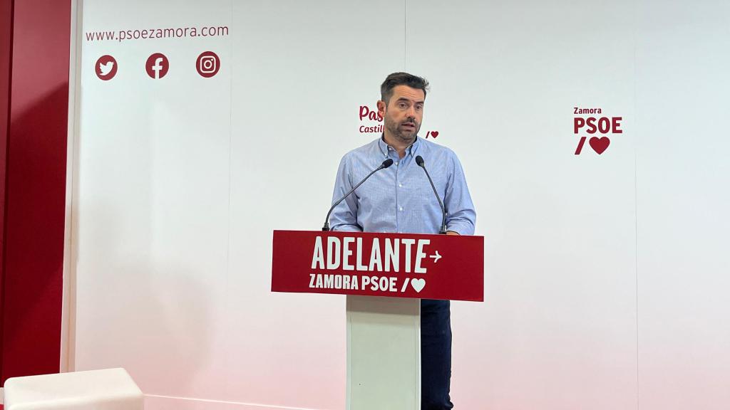 El secretario general del PSOE de Zamora y diputado nacional, Antidio Fagúndez.