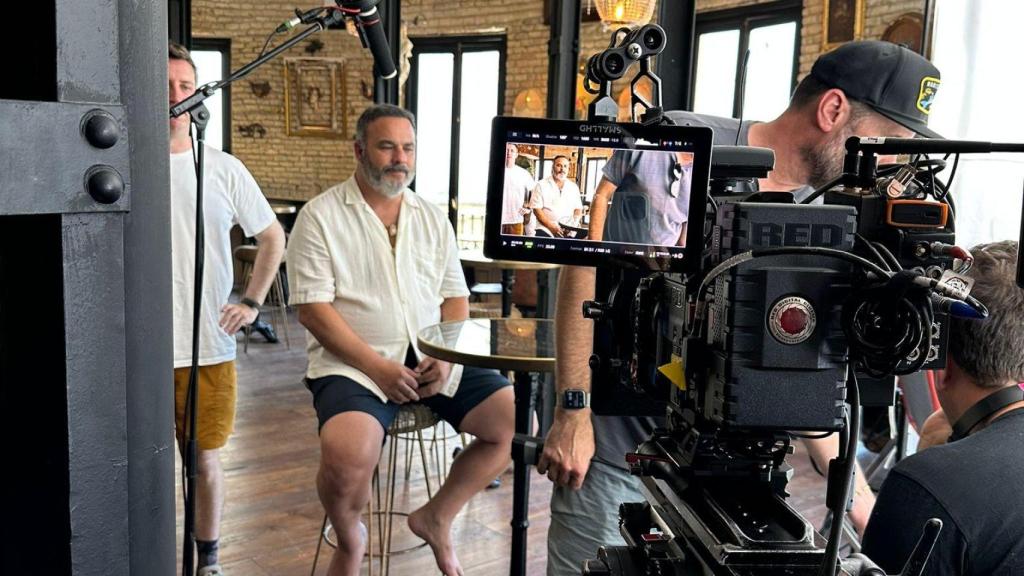 Ángel León durante la grabación de su episodio para Chef's Table.