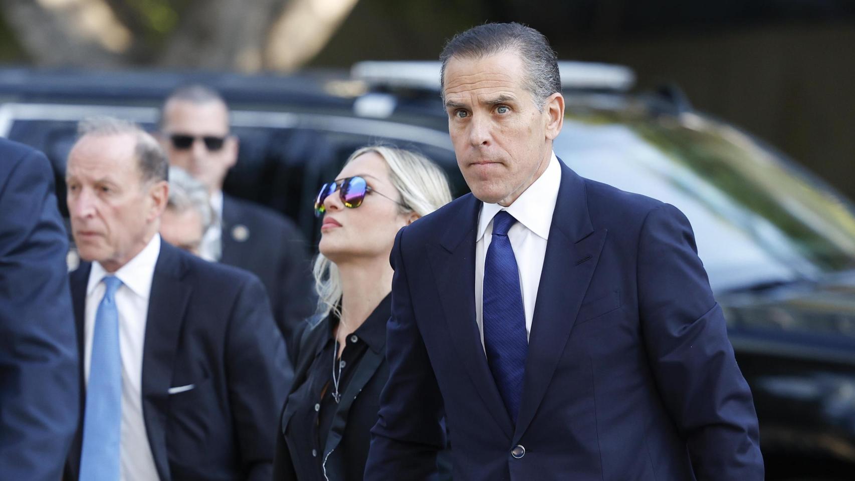 Hunter Biden llegando a los tribunales de Los Ángeles este jueves.