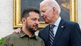 Volodímir Zelenski y Joe Biden, durante la última visita del ucraniano a la Casa Blanca.