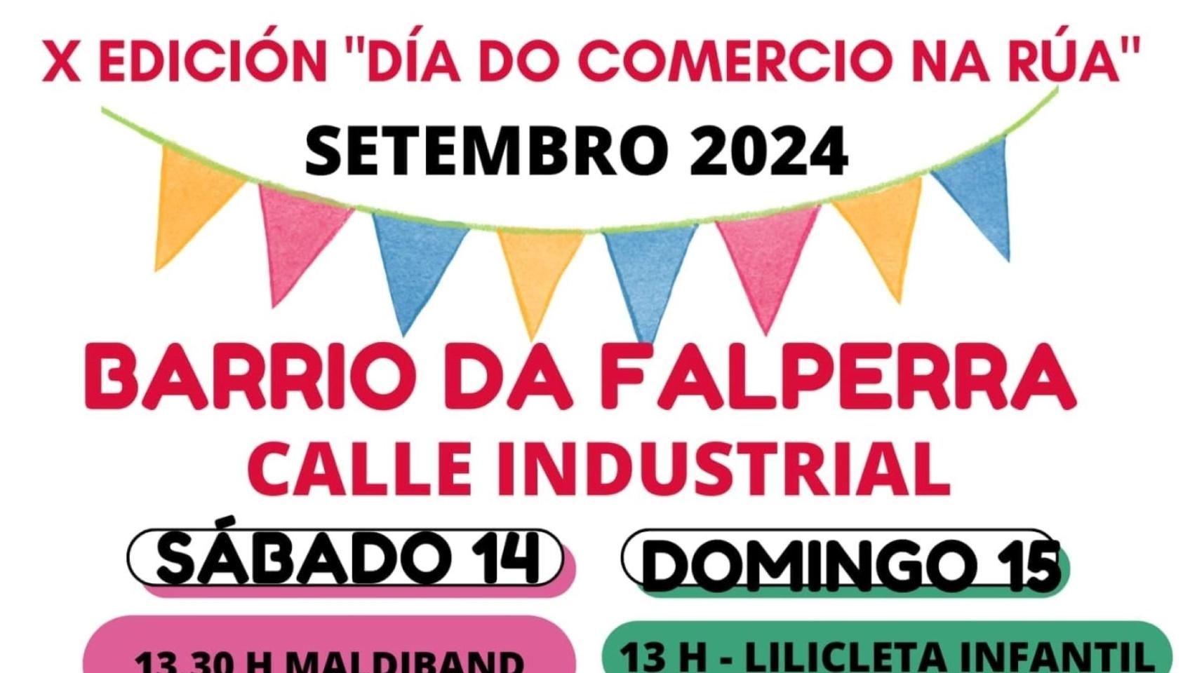 Cartel del día do comercio na rúa 2024