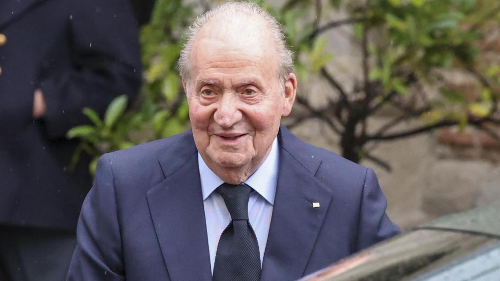 El rey Juan Carlos durante el funeral de su sobrino Fernando el pasado mes de abril.