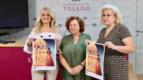 Ava Cleyton, Ana Pérez y Elvira Rivero, de izquierda a derecha, durante la rueda de prensa.