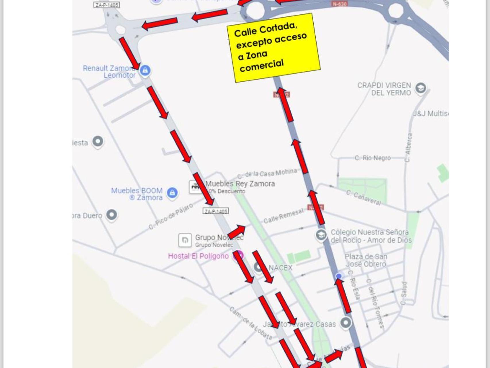 La travesía de Avenida Galicia, a partir del próximo lunes, día 9 de septiembre, el tramo entre la Rotonda del Sancho y calle Casa Mohinapasará a ser de solo un sentido