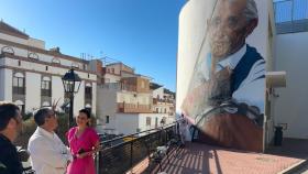 Presentación del mural que homenajea a los verdiales y a Paco Maroto.