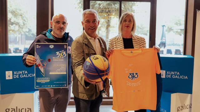 Presentación del Torneo 3x3, que se celebrará en el Monte do Gozo.