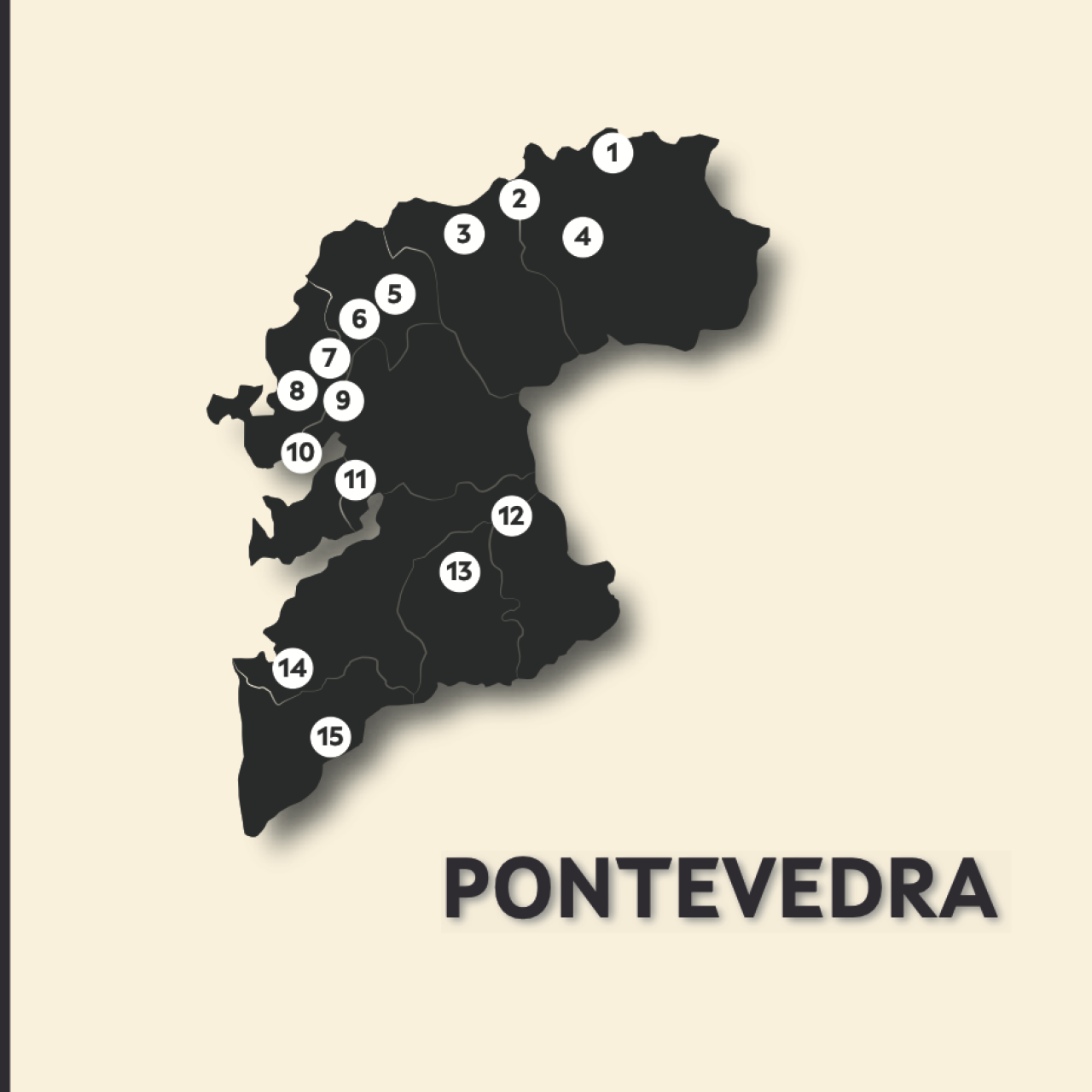 Casas rurales participantes de Pontevedra.