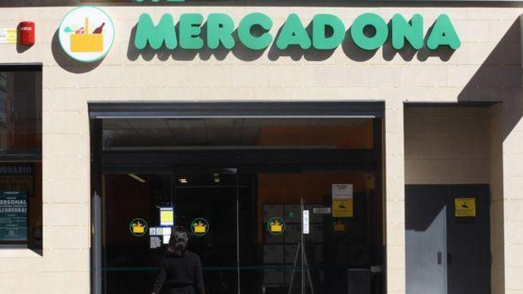 La fachada de un Mercadona.