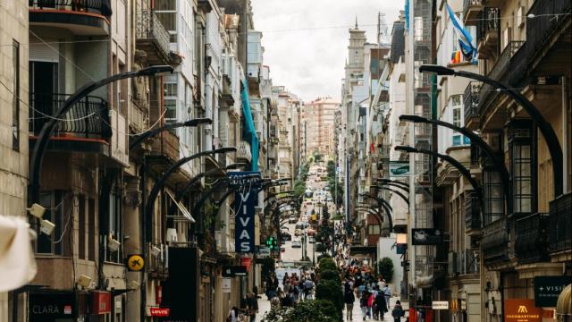 Calle del Príncipe, en Vigo.