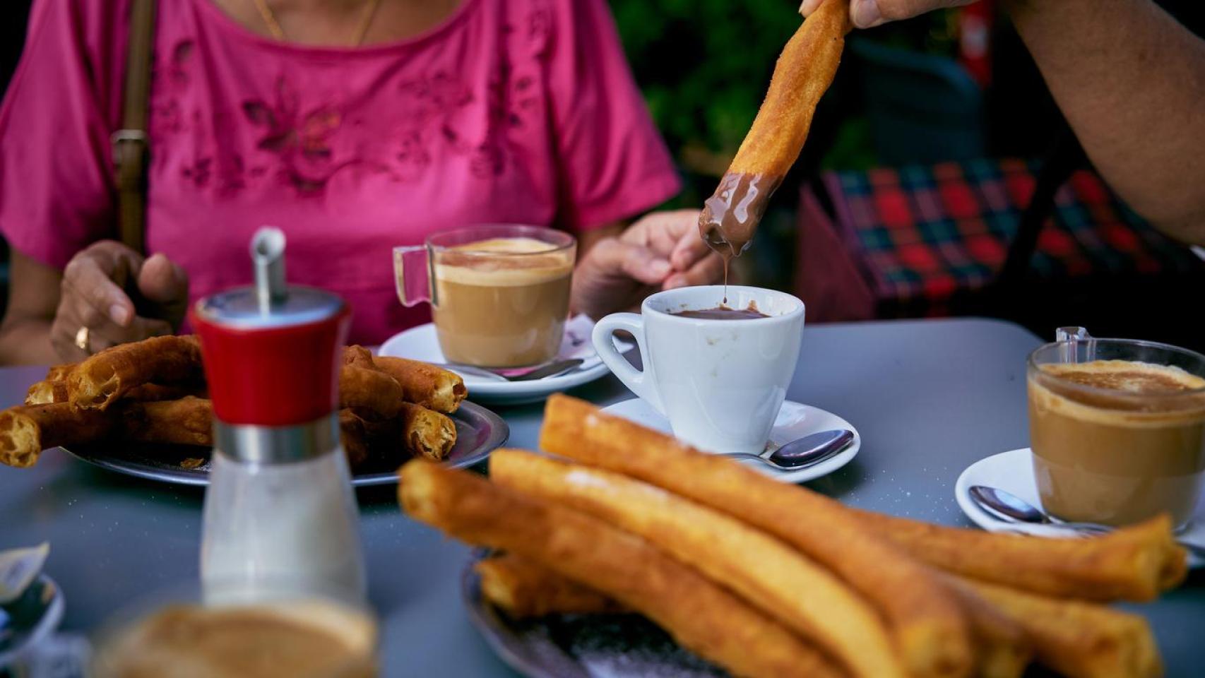 Chocolate con churros.