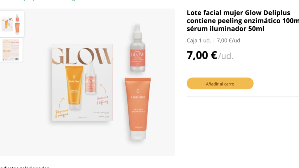 Lote facial glow.