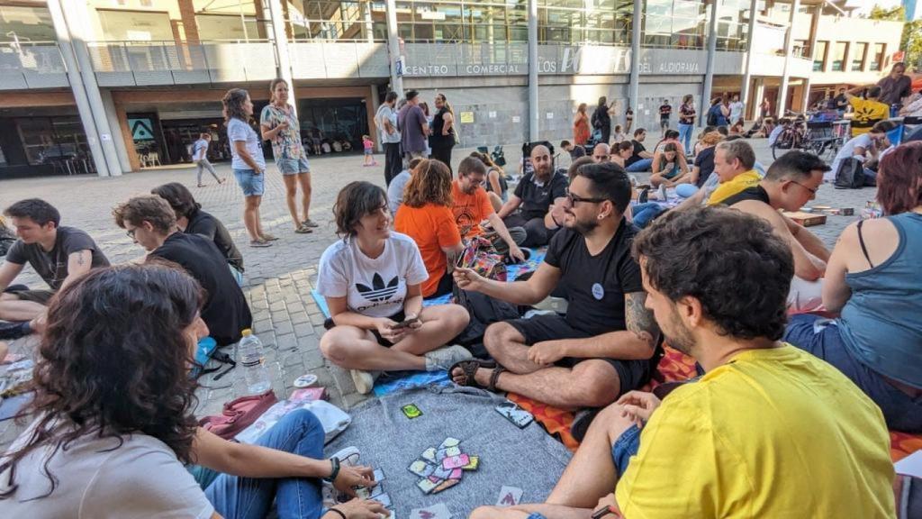 Unas 500 personas se han concentrado con sus juegos de mesa.