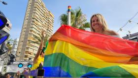 La consellera de Turismo, Nuria Montes, en el Benidorm Pride. EE