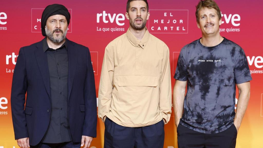 Ricardo Castella, David Broncano y Grison, en el FesTVal de Vitoria.