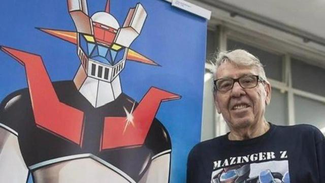 Imagen de Alfredo Garrido García junto a una promocional de 'Mazinger Z' compartida por las redes sociales de 'Yo fui a EGB'.