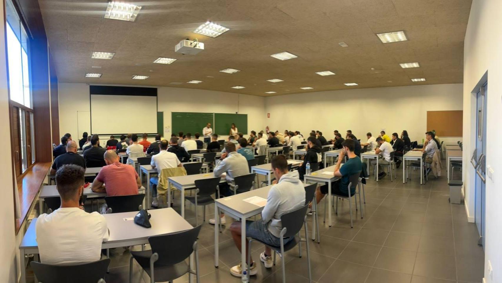 Primer examen de bombero-conductor en la provincia de Segovia