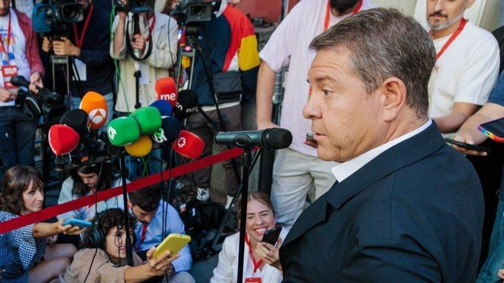 Emiliano García-Page, a su llegada al Comité Federal. / Foto: Europa Press.