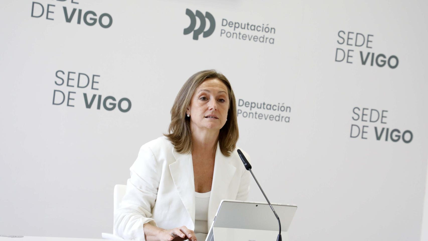 La vicepresidenta segunda de la Diputación de Pontevedra, Luisa Sánchez