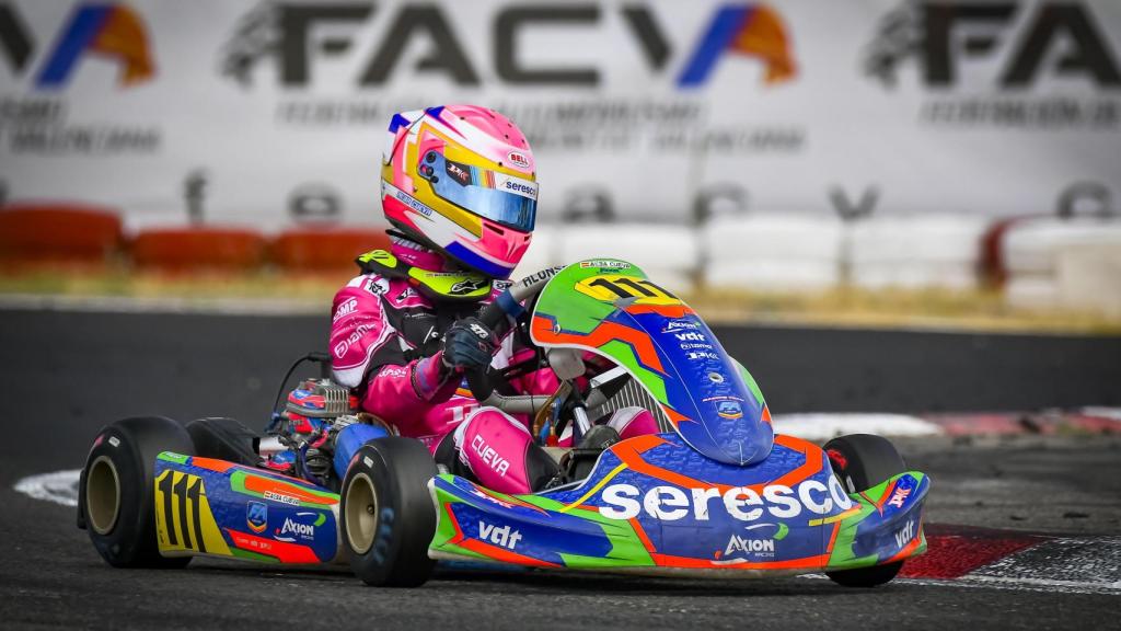 Alba Cueva durante una competición.