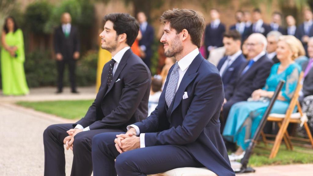 Juan Carlos Caballero y Javier Zamora durante la ceremonia.