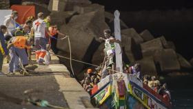 Una patera con 175 migrantes llega el pasado 4 de septiembre a El Hierro.