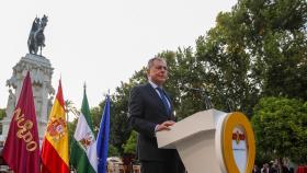 José Luis Sanz, en un acto en la Plaza Nueva.