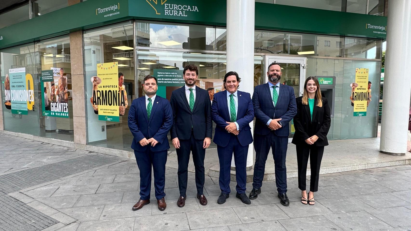 Francisco Martínez, Sebastián Rodríguez, Borja Polo, Carlos Martín-Salas y Cristina Grao, de izquierda a derecha.